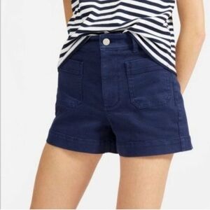 Everlane Navy Blue Patch Pocket Shorts NWT